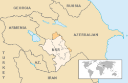 Situación de Republica d'Artsakh