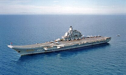 Portaaviones Almirante Kuznetsov.