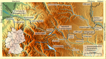 Strecke der Höllentalbahn