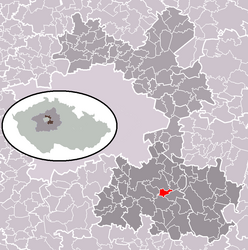 Klokočná – Mappa