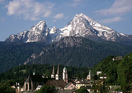 De Watzmann, een van de hoogste bergen van de Berchtesgadener Alpen