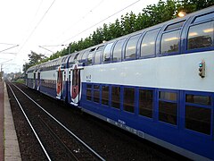 La nouvelle livrée des rames du Transilien.