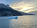 Dawn along Prince Christian Sound, Greenland