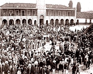 Tecpán plaza in 1893.