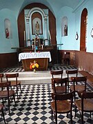 L'intérieur de la chapelle.