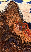 Tabriz, c.1370, Ugrabitev Zal, Simurgh'