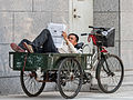 Tricycle de transport de marchandise.