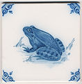 Image 16Old Dutch tile from Friesland (from Frogs in culture)