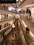 The interior of the Omotesando Hills shopping complex in Tokyo