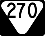 State Route 270 marker