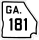 State Route 181 marker