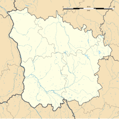 Mapa konturowa Nord, blisko centrum na lewo u góry znajduje się punkt z opisem „Arbourse”