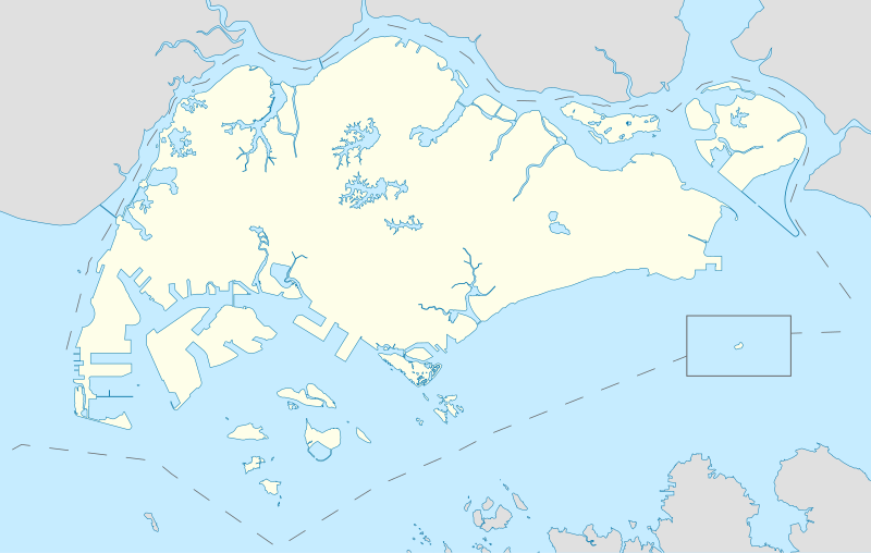 Locations of the 2014 S.League teams from Singapore