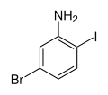 Strukturformel von 5-Brom-2-iodanilin