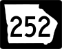 State Route 252 marker