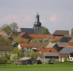 Kyrkan i byn Hohenpölz