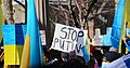 Protest in Montreal, Canada