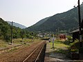 足尾駅構内(間藤方面)