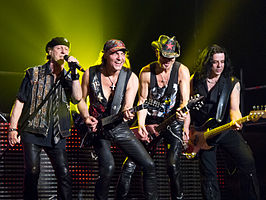 Scorpions tijdens een optreden in 2014.