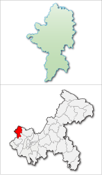 Contea di Tongnan – Mappa