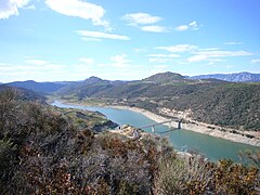 Le lac touché par la sécheresse en août 2008