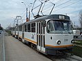 Tramvai Tatra T4R pe linia 8 - în prezent mai sunt 30 de astfel de tramvaie