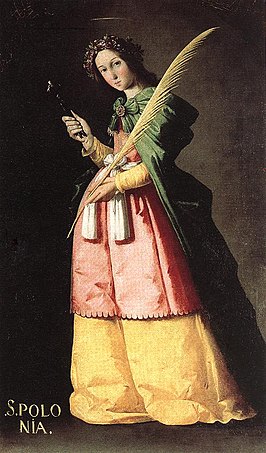 De Heilige Apollonia door Francisco de Zurbarán