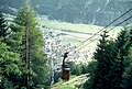 Die Seilbahn zum ehemaligen Bahnhof im Juli 1970