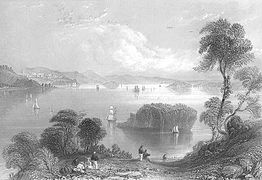 Eastport va Passamaquoddy Bay, 1839-yil Uilyam Genri Bartlett tomonidan chizilgan