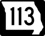 Route 113 marker