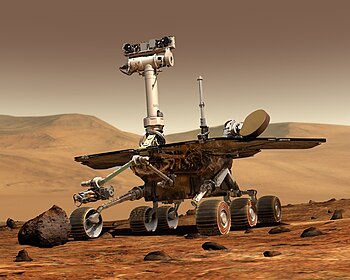 En kunstners fremstilling av Mars Exploration Rover