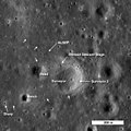 Места посадки аппаратов «Аполлон-12» и «Сервейер-3»