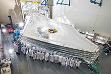 Il parasole del JWST a cinque strati