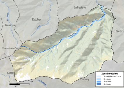 Carte des zones inondables.