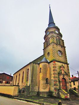 Kerk van Saint-Mattieu / Sankt-Mattias in Domnom-lès-Dieuze / Dommenheim bei Duẞ