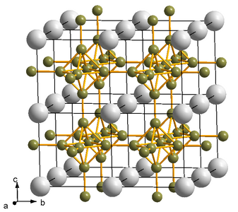 Structure de l'hexaborure de plutonium