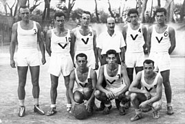 L'équipe championne d'Italie en 1945-1946.