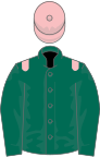 Dark green, pink epaulets and cap