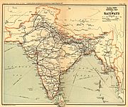 The railway network in India when it was the fourth largest in the world.