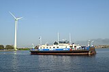 GVB ferry 9 on the North Sea Canal near Buitenhuizen.