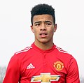 Mason Greenwood op 9 december 2017 geboren op 1 oktober 2001