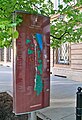 A pylon with the map of the Royal Road