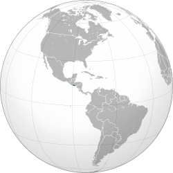 Location of El Salvador