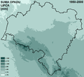 Średnia suma opadu atmosferycznego lipca (najwilgotniejszego miesiąca)