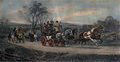 Image 159Behind time, anonymous engraving of a stagecoach in England. (from Intercity bus service)