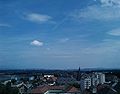 General view of Saint Julien with Geneva in the background.