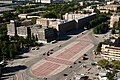 Veduta aerea dell'edificio della direzione della fabbrica