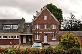 The town hall in Omonville