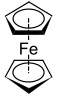 Ferrocene is an archetypal organoiron complex. It is an air-stable, sublimable compound.