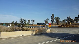 Construction at the Belford end of the road